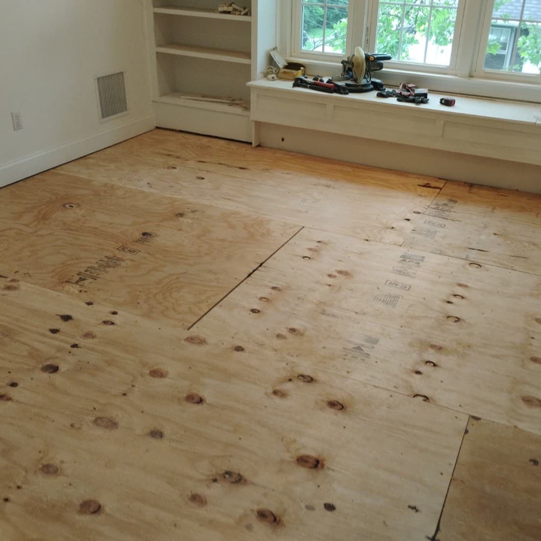 Before: New Floor Installation - Professional new floor installation completed